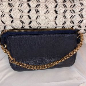 Small wristlet with gold ware chain, condition pre-owned new
